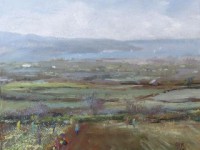 St Ives, Oil Painting, Seascape, Landscape, Cornish Artist, Poldark , Daffodil Pickers,